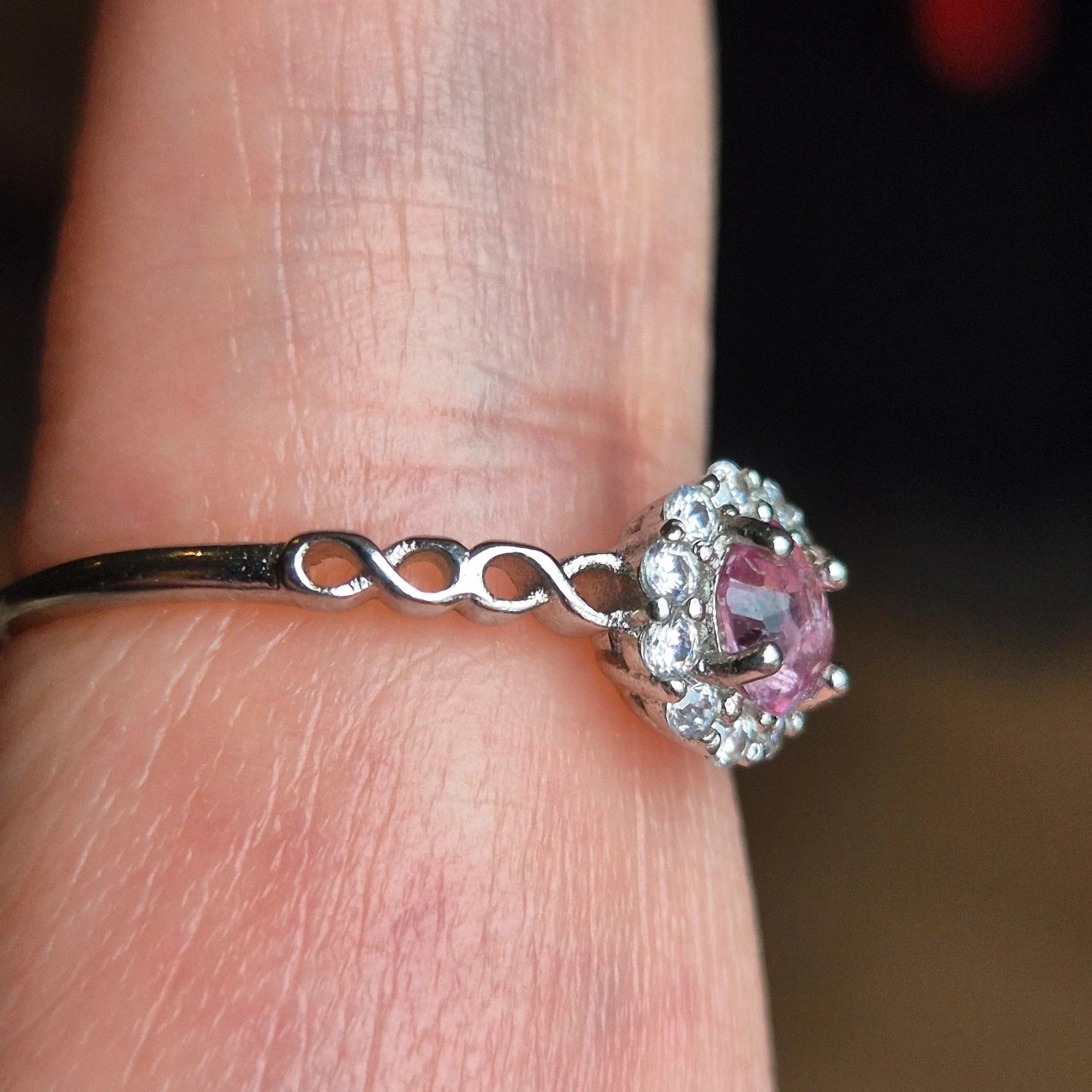 Natuurlijke toermalijn S925 zilveren ring – photo 2